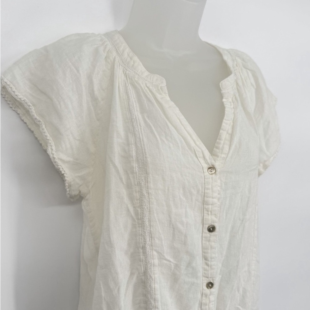 Elegant Cream Button-Down Blouse